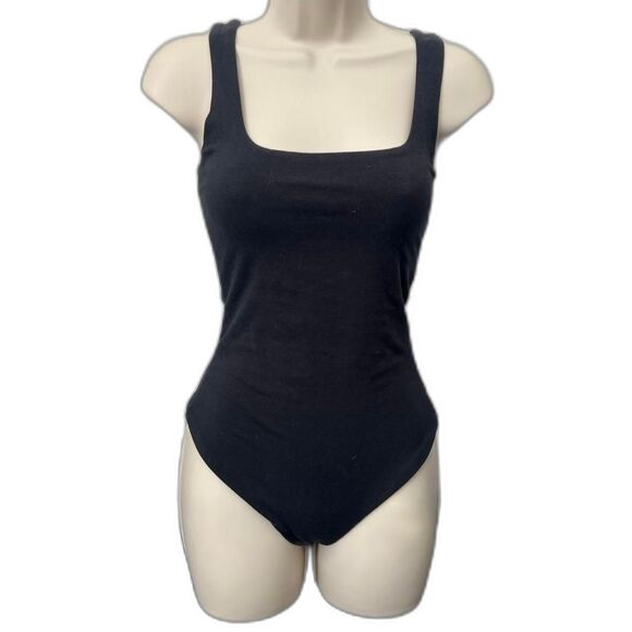 Abercrombie & Fitch Tops - Abercrombie & Fitch black bodysuit square neck basics